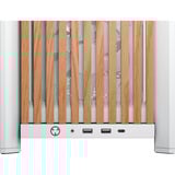 Corsair FRAME 4000D WOOD RS boîtier midi tower Blanc/bois | 2x USB-A | 1x USB-C | RGB | Verre Trempé