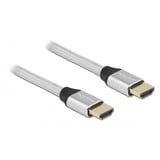 DeLOCK Ultra High Speed HDMI, Câble Argent, 2 mètres, 8K 60Hz, 48 Gbps