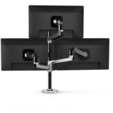 Ergotron Bras pour moniteur LX Dual Stacking avec pied haut, Support de moniteur Aluminium