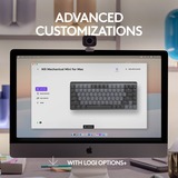 Logitech MX Mechanical Mini pour Mac, clavier Gris foncé, Layout États-Unis, Cherry MX-Technologie