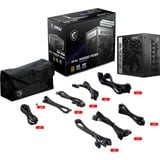 MSI MPG A1000G PCIE5 alimentation  modulaire 1000 watt Noir, 1x 12V-2x6, 6x PCIe, 7x PCIe, gestion des câbles