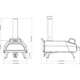 Ooni Karu 16 four à pizza charbon de bois Acier inoxydable/Noir