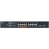 Zyxel 16-port 2.5GbE & 2 SFP+ Uplink Smart Managed PoE, Switch 