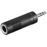 goobay Adaptateur Jack 6,35 mm > Jack 3,5 mm Noir, Stéréo