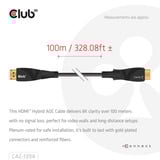 Club 3D Club hi-speed AOC Cable 8K60Hz 100m, Câble Noir