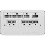 Corsair RM1000e (2025) White alimentation modulaire 1000 watt Blanc, 2x 12V-2x6, 2x PCIe