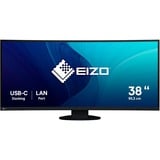 EIZO EV3895-BK 37.5" Moniteur incurvé Noir, 1x DisplayPort, 2x HDMI, 1x USB-C, 4x USB-A, 1x RJ-45