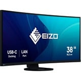 EIZO EV3895-BK 37.5" Moniteur incurvé  Noir, 95,2 cm (37.5"), 3840 x 1600 pixels, UltraWide Quad HD+, LED, 5 ms, Noir