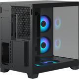 Fractal Design Pop 2 Vision RGB boîtier midi tower Noir | 1x USB-A | 1x USB-C | RGB | Verre Trempé