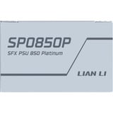 Lian Li SP Platinum alimentation  modulaire 850 watt Blanc, 1x 12V-2x6, 2x PCIe, 2x PCIe, gestion des câbles