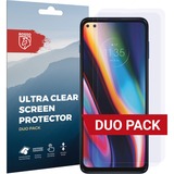  Rosso Motorola Moto G 5G Plus Ultra Clear Screen Protector Duo Pack, Film de protection Transparent, Transparent