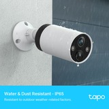 TP-Link Tapo C420S1, Caméra de surveillance Blanc, 2K QHD, IP65