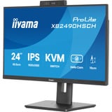 iiyama ProLite XB2490HSCH-B1 23.8" Moniteur Noir, 1x HDMI, 2x USB-C, 2x USB-A, 120 Hz