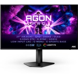 AOC AGON PRO AG276QZD 26.5" Moniteur gaming  Noir/Argent, 2x HDMI, 2x DisplayPort, 2x USB-A, 240 Hz
