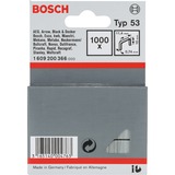 Bosch Agrafes à fil fin type 53 :, Clip 1000 agrafes, 11,4 x 0,74 x 10 mm