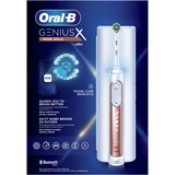 Braun Oral-B Genius X, Brosse a dents electrique Or rose, Adulte, Brosse à dents oscillante, Soin quotidien, Soins des gencives, Sensible, Blanchiment, Rose doré, Blanc, 2 min, Allemagne
