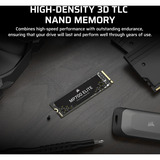Corsair MP700 ELITE 1 To SSD Noir, PCIe 5.0 x4 NVMe, M.2 2280, 3D TLC NAND