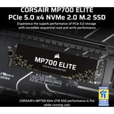 Corsair MP700 ELITE 1 To SSD Noir, PCIe 5.0 x4 NVMe, M.2 2280, 3D TLC NAND