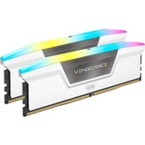 Corsair Vengeance RGB 32 Go DDR5-6000 (2x 16 Go) mémoire vive Blanc, CMH32GX5M2D6000Z38W, XMP, EXPO