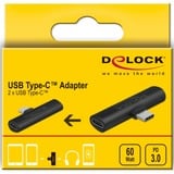 DeLOCK Adaptateur USB Type-C vers 2x USB Type-C DP Noir