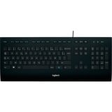 Logitech Comfort K280e clavier Noir, Layout EU (QWERTY), Rubberdome