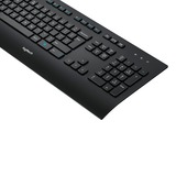 Logitech K280e, clavier Noir, Layout UE (QWERTY), Rubberdome