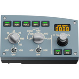 MOZA MA3F Electronic Flight Control Module - Right, Tableau de bord Bleu-gris