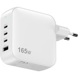 Sitecom 165W GaN Power Delivery chargeur Blanc, 3x USB-C, 1x USB-A