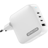 Sitecom 165W GaN Power Delivery chargeur Blanc, 3x USB-C, 1x USB-A