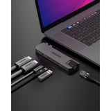 Sitecom 6 in 2 MacBook Pro Multiport, Station d'accueil Gris
