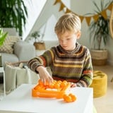 SmartGames IQ Mini XXL, Jeu de puzzle Orange, Néerlandais, 1 joueur, à partir de 6 ans, 80 tâches
