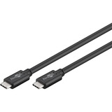 goobay Sync & Charge Super Speed USB-C, Câble Noir, 1,5 mètres