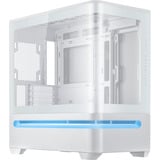 ASUS PRIME AP202 TG ARGB boîtier midi tower Blanc | 2x USB-A | 1x USB-C | RGB | Window