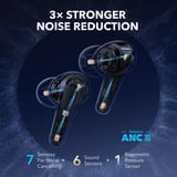 Anker Liberty 4 Pro écouteurs in-ear Noir, Bluetooth True Wireless, ANC 7 capteurs, IPX5