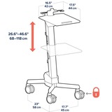 Ergotron Neo-Flex laptoptrolley, Valise à roulettes Gris