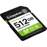 Kingston Canvas Select Plus 512 Go SDXC, Carte mémoire UHS-I U3, Class 10, V30