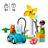 LEGO DUPLO - Moulin à vent et voiture électrique, Jouets de construction 