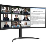 LG 34WR50QK-B 34" Moniteur incurvé  Noir, HDMI, DisplayPort