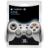 Logitech Wireless Gamepad F710, Manette de jeu Argent/Noir