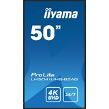 iiyama ProLite LH5041UHS-B2AG, Affichage public Noir, VGA, HDMI, LAN, Audio, USB 
