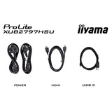 iiyama ProLite XUB2797HSU-B2 27" Moniteur Noir, 1x DisplayPort, 1x HDMI, 2x USB-A