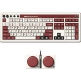 8BitDo clavier gaming Beige/Rouge, Layout États-Unis, Kailh Box White