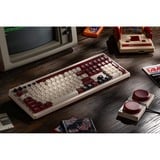 8BitDo clavier gaming Beige/Rouge, Layout États-Unis, Kailh Box White