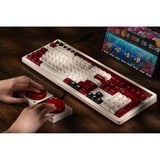 8BitDo clavier gaming Beige/Rouge, Layout États-Unis, Kailh Box White