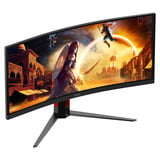 AOC CU34G4ZCA 34" Moniteur UltraWide gaming incurvé Noir/rouge, 1x DisplayPort, 2x HDMI, 1x USB-C, 2x USB-A, 250 Hz