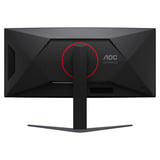 AOC CU34G4ZCA 34" Moniteur UltraWide gaming incurvé  Noir/Rouge, HDMI, DisplayPort, USB-C, 250 Hz