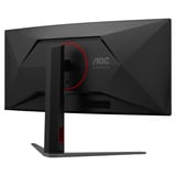AOC CU34G4ZCA 34" Moniteur UltraWide gaming incurvé  Noir/Rouge, HDMI, DisplayPort, USB-C, 250 Hz