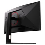 AOC CU34G4ZCA 34" Moniteur UltraWide gaming incurvé  Noir/Rouge, HDMI, DisplayPort, USB-C, 250 Hz
