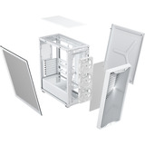 Corsair 3200D RS White boîtier midi tower Blanc | 1x USB-A | 1x USB-C | Verre Trempé