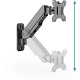 Digitus Support universel pour moniteur unique avec ressort à gaz, Support de moniteur Noir